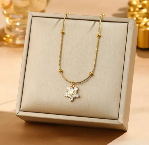 Collar Copo de Nieve